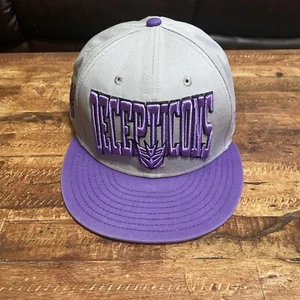 New Era 9Fifty Transformers Decepticons Snapback Hat Cap Purple Grey - Picture 1 of 15