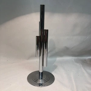 vintage original signed chase chrome metal art deco tubular bud vase - Picture 1 of 4