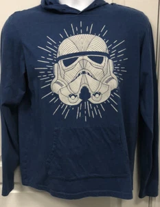 STAR WARS FIFTH SUN UNISEX SHIRT MEDIUM QUARTER/LONG SLEEVE WITH HOOD BLUE - Bild 1 von 9