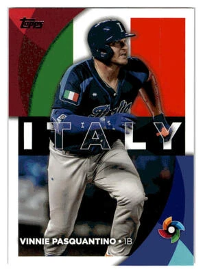 2023 TOPPS SERIES 2 VINNIE PASQUANTINO #WBC-38 WORLD BASEBALL CLASSIC ITALY - Image 1 of 2