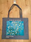 BNWT  grey  XL 55cm Vincent Van Gogh Almond Blossom canvas tote shopping bag