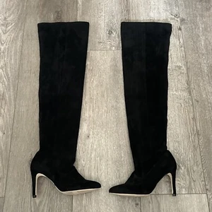 Women’s Call It Spring Over The Knee Suede Heel Boots Size 6.5 - Picture 1 of 7