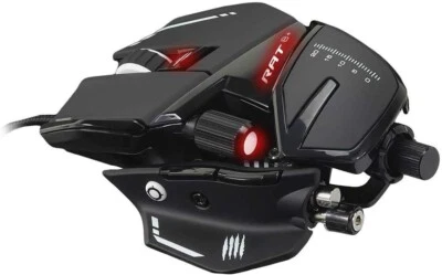 Mad Catz R.A.T.8 Plus Wired Gaming Mouse FPS Up to 16000 DPI MR05DCINBL000-0J - Image 1 of 4
