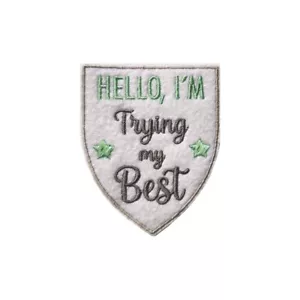 I ́m Trying My Best Patch Bordado Hierro Motivación | Costura | Emblema - Imagen 1 de 7