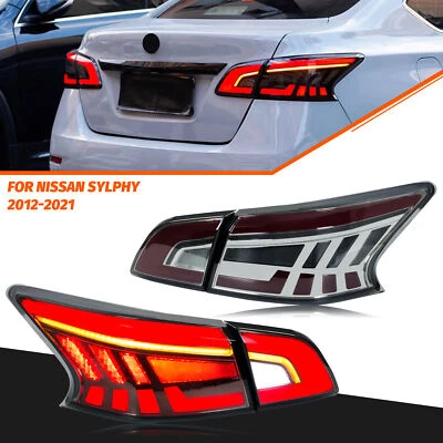 LED 尾灯适用于日产 Sentra 2013 - 2019 Nismo B17 SV SR 后灯组件 — 第 1/4 张图片