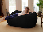 Adult Bean Bag Chair Lounger Memory Foam Cozy Soft Micro Suede Cover Oversized