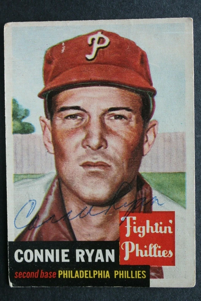 Connie Ryan (d.1996) Autographed 1953 Topps #102 Signed Vintage Card  - Image 1 of 2
