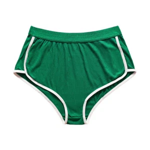 Sexy Womens Ribbed Cotton Boyshorts Boxer Underwear  Low Rise Panties Boy shorts - Picture 1 of 15