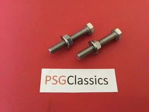 Kawasaki ZX6R & 636 95-12 ZX12R Ninja Tornillos ajustadores de cadena inoxidable Pernos Tuercas - Imagen 1 de 6