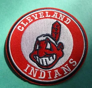 Nuevo parche de béisbol redondo MLB con logotipo de los Indios de Cleveland (Chief Wahoo) 1986-2013 3" - Imagen 1 de 1