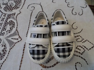 Nuevas Tenis Burberry Nova de Lona y Cuero a Cuadros para Niños Talla 26 Foto 1 de 4