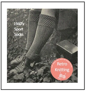 40er Jahre Herren Kniestrümpfe Strickmuster - Kopie - Bild 1 von 1