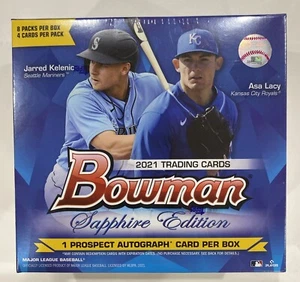 2021 Topps Bowman Baseball Sapphire Edition Box Exclusive Factory Sealed Qty - Picture 1 of 4