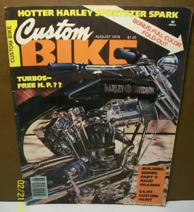 Custom Bike - August 1978 ~ Hotter Harley Sportster Spark - Imagen 1 de 4