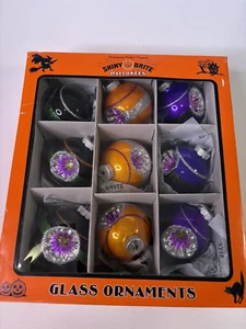 Christopher Radko Brillante Brite Halloween Vidrio Adornos Set de 9 - Imagen 1 de 6