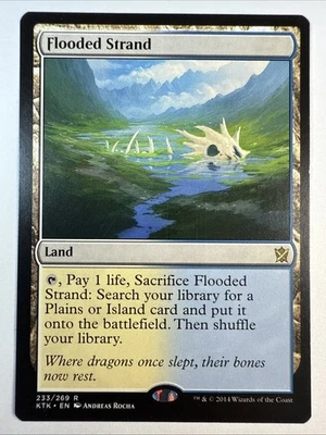 1 Flooded Strand, Khans of Tarkir 233 LP Lightly Played MTG Magic the Gathering - Image 1 of 4