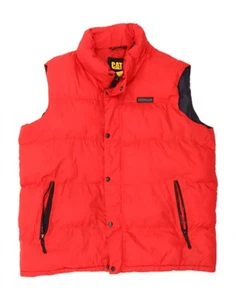 CAT Mens Padded Gilet UK 44 2XL Red Nylon TG06 - Picture 1 of 4