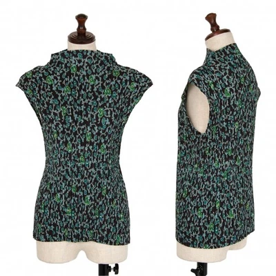 ISSEY MIYAKE FETE Floral Printed Sleeveless Shirt Size 3(K-121577) - Image 1 of 4