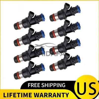 8X Inyectores de combustible para Chevrolet Silverado 1500 2001-2009 4,8 L 3500 2001-05 8,1 L Foto 1 de 4