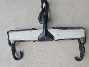 Vintage Wooden Single Tree Yoke Ox Horse Rustic Farm Ranch Primitive Decor ~12" - Picture 1 of 11