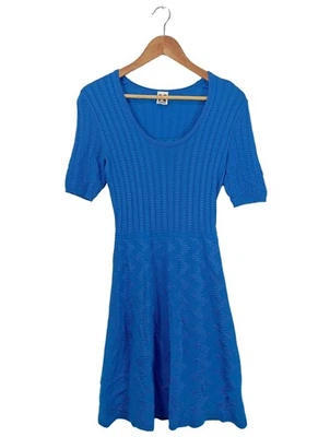 MISSONI Abito a maniche corte Donna Abito Taglia IT 44 blu stile casual - Immagine 1 di 4