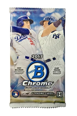 2017 Bowman Chrome Baseball Hobby Pack - Aaron Judge Rookie RC Chase Grade 10 - Image 1 of 2
