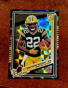 MATTHEW GOLDEN ROOKIE GREEN CHECKERBOARD REFRACTOR RARE SP Insert - PACKERS - Picture 1 of 2