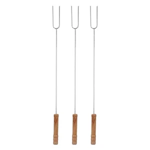 3Pcs Barbecue Forks,Marshmallow Roasting Sticks,Multifunctional Stainless Ste... - Picture 1 of 9
