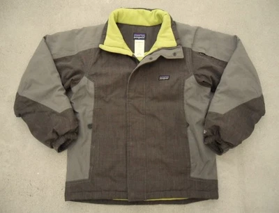 Patagonia Ski Snowboard Jacket H2No Waterproof Boy's L 10 Brown Grey - Image 1 of 4