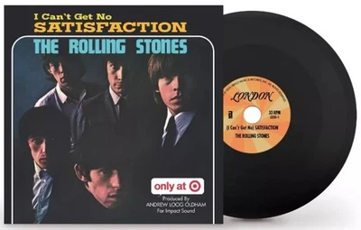 NEW ROLLING STONES SEALED 4" TINY VINYL RECORD SATISFACTION UNDER ASSISTANT WEST - Image 1 of 4