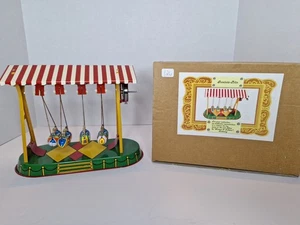 Columpio de paseo en góndola Alemania coleccionable cuerda de hojalata por Blomer & Schuler sin llave - Imagen 1 de 14