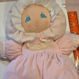 RAR! 1994 Vintage Little Darlin’s Well Made Rosa Frottee Baby Puppe Vintage - Bild 1 von 8