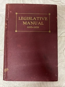VTG 1933-1935 GEORGIA Official Directory and Legislative Manual & Signatures - Picture 1 of 15
