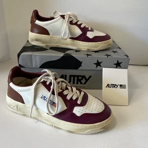 AUTRY Super Vintage Low Avlm SV40 39 White & Berry Sneaker - Gr. 8 (39) Neu - Bild 1 von 12