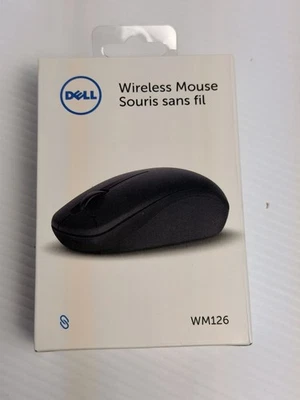 Dell WM126 Wireless Mouse Genuine Black W/ USB Receiver - Free Shipping - Image 1 of 2
