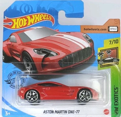 HOT WHEELS ASTON MARTIN ONE-77 DIECAST MODEL FREE SHIPPING  - Immagine 1 di 4