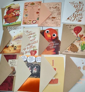 Lot of 44 American Greetings Thanksgiving Cards with Envelopes (some duplicates) - Picture 1 of 24