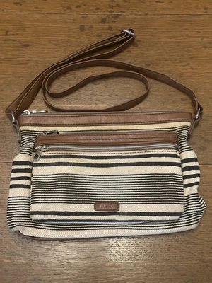 Relic By Fossil Women's Crossbody Bag Brown Striped - Image 1 of 4