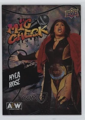 2023 Upper Deck AEW All Elite Wrestling Mic Check Silver Foil /199 Nyla Rose - Image 1 of 2