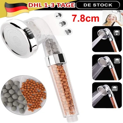 Handbrause Duschkopf Duschfilter Duschbraus mit 3 Strahlarten Dusche 7.8cm NEU - Bild 1 von 4