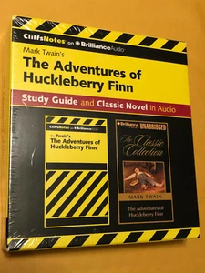 Adventures of Huckleberry Finn by Mark Twain Study Guide (12 Disc Unabridged) - Picture 1 of 2