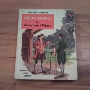 1965 GREAT NAMES in American History - Teachers' Edition - Eibling King Harlow  - Picture 1 of 12