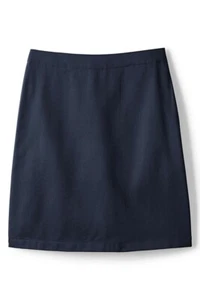 LANDS END Classic Navy School Uniform Top of Knee Chino Skort Girls 14+ Plus NEW - Picture 1 of 6