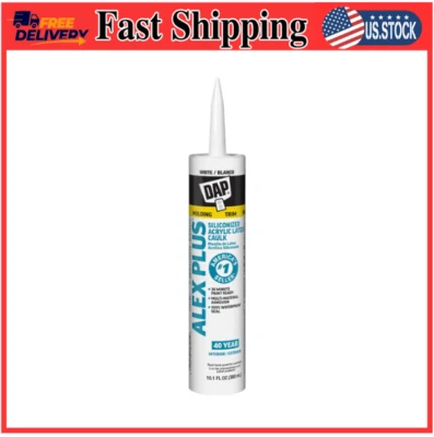 Dap White Caulk Sealant 10.1 oz – Interior/Exterior Use