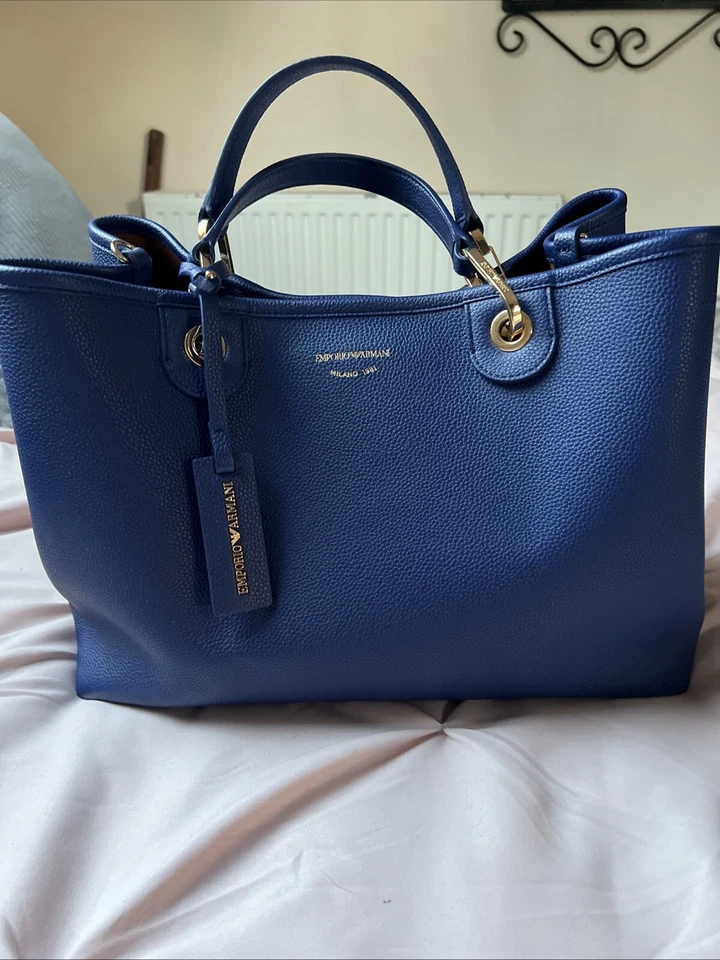 Emporio Armani My EA Large Navy Blue Shopper Tote Bag - Image 1 of 4