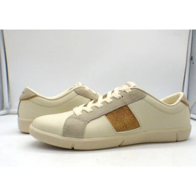 Zapatillas de cuero para mujer Skechers Breeze St. Shimmery Skies, blanco roto, talla 9,5 Foto 1 de 4