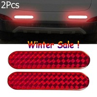 Decal Alarm Red Car Reflective Strips Warning Tape Safety Mark Door Sticker Ke