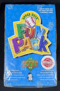 1994 Upper Deck Baseball Fun Pack Box Factory Sealed Possible Michael Jordan RC