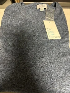 ¡Nuevo! Suéter Croft & Barrow Azul Fácil Cuidado Manga Larga Ligero Para Hombre XL NUEVO CON ETIQUETAS - Imagen 1 de 3