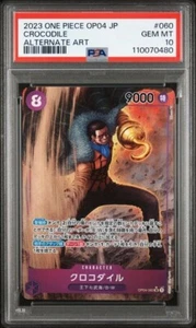 PSA 10 Crocodile Kingdoms of Intrigue OP04-060 SR Alt Art One Piece Japanese - Picture 1 of 2